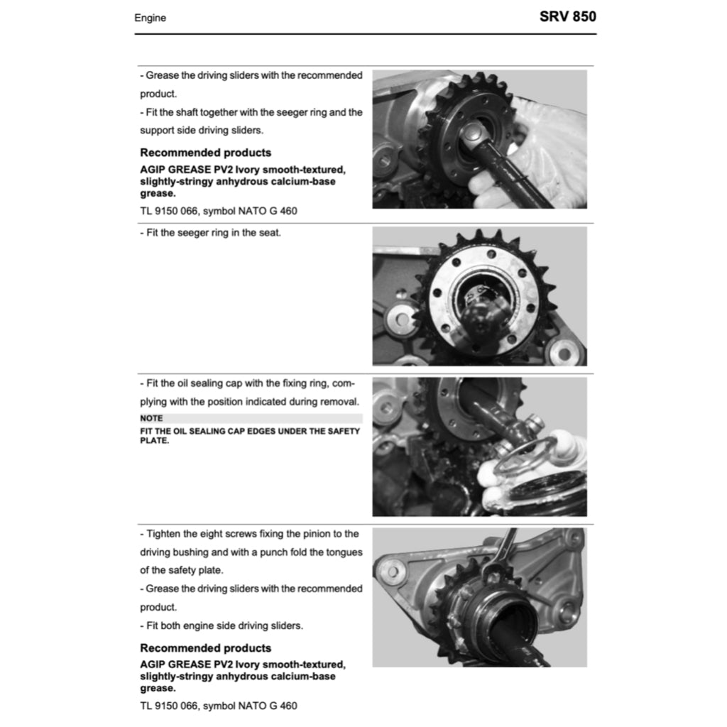 APRILIA SRV850 (2012-2016) SERVICE WORKSHOP MANUAL + PARTS CATALOGUE - Image 7