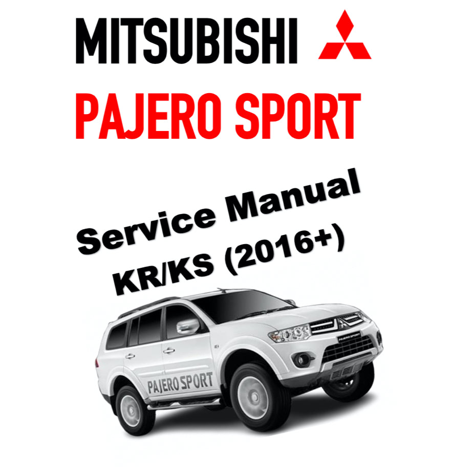 MITSUBISHI PAJERO SPORT (2016+) ONLINE SERVICE WORKSHOP MANUAL