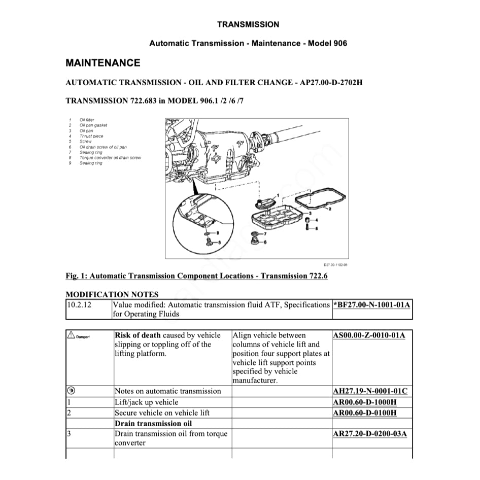 MERCEDES-BENZ SPRINTER 906 (2006-2018) SERVICE WORKSHOP MANUAL - Image 3