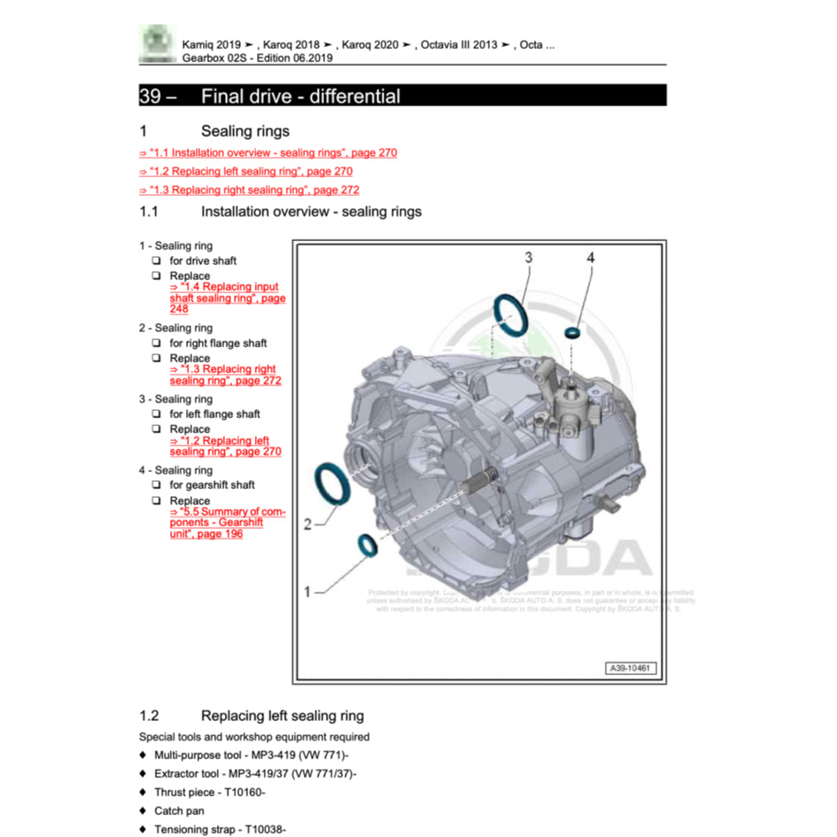 SKODA KAMIQ NW5 (2019+) SERVICE WORKSHOP MANUAL - Image 6