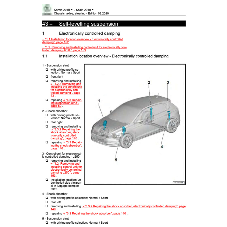 SKODA KAMIQ NW5 (2019+) SERVICE WORKSHOP MANUAL - Image 8
