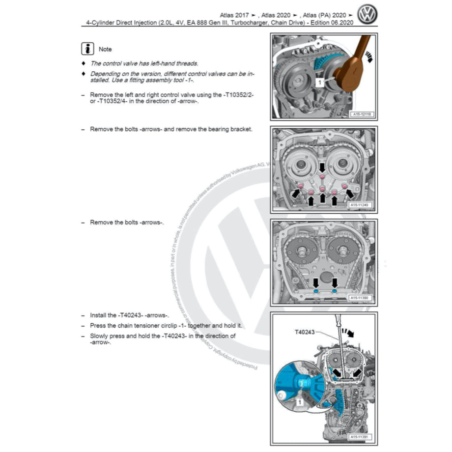VW ATLAS (2O17-2024) SERVICE WORKSHOP MANUAL - Image 4