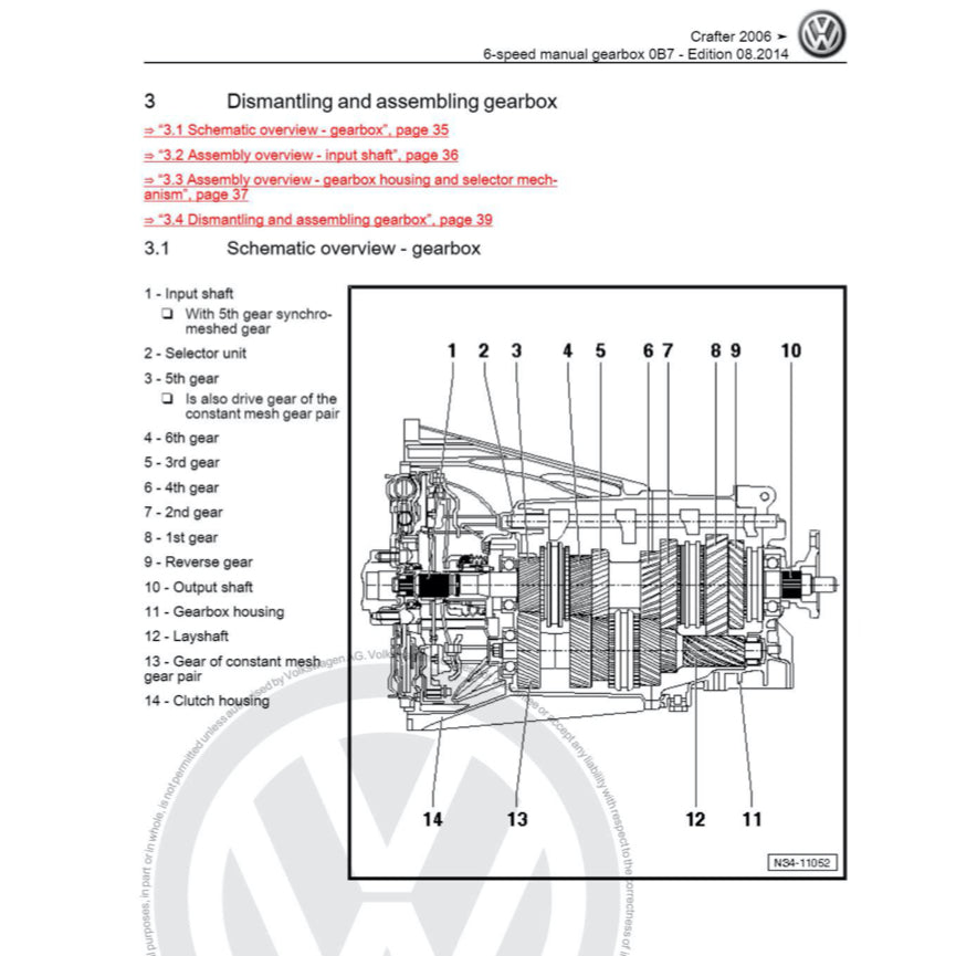 VW CRAFTER 2E/2F (2006-2017) SERVICE WORKSHOP MANUAL - Image 6