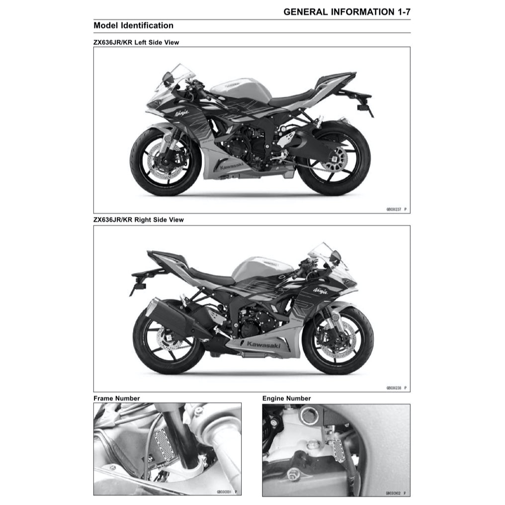 KAWASAKI NINJA ZX-6R (2024+) SERVICE WORKSHOP MANUAL - Image 4