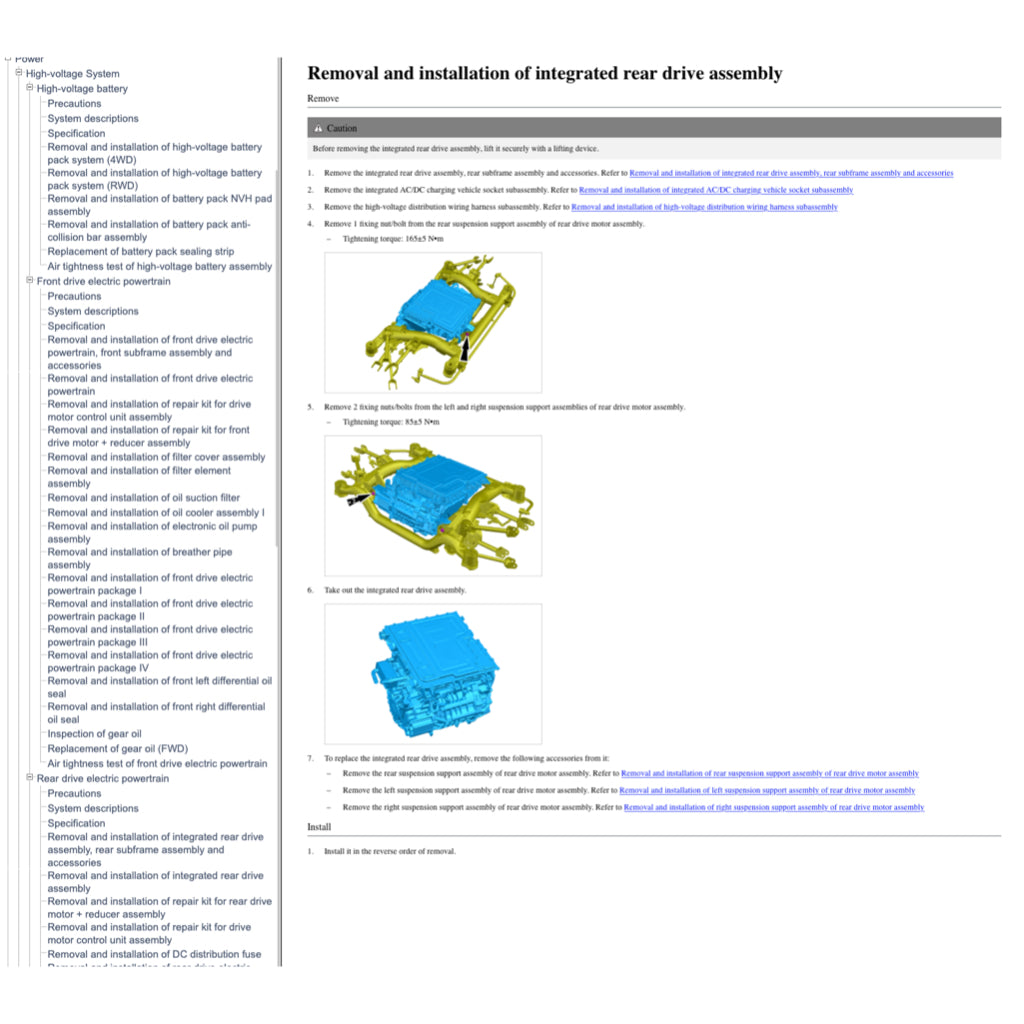 BYD SEAL EV (2022+) SERVICE WORKSHOP MANUAL - Image 7