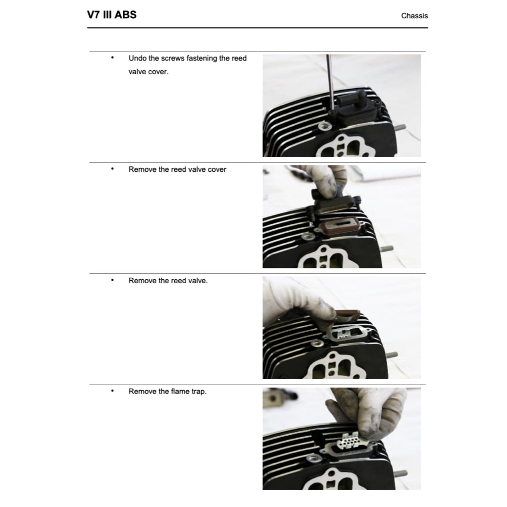 MOTO GUZZI V7 III E4 (2017-2021) SERVICE WORKSHOP MANUAL + PARTS CATALOGUE + OWNER'S MANUAL - Image 9