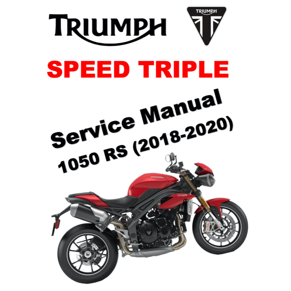 TRIUMPH SPEED TRIPLE 1050 RS (2018-2020) SERVICE MANUAL + OWNER'S MANUAL - Image 2