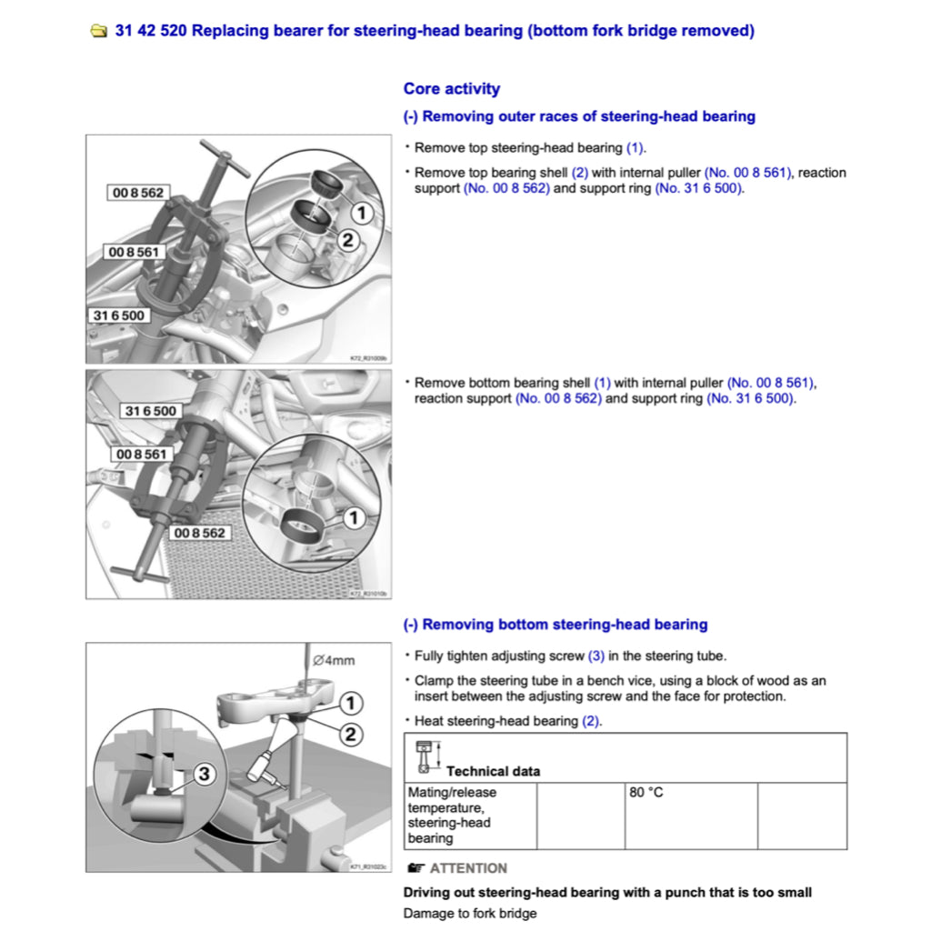 BMW F650 GS K72 (2008-2012) SERVICE WORKSHOP MANUAL + RIDER'S MANUAL - Image 9