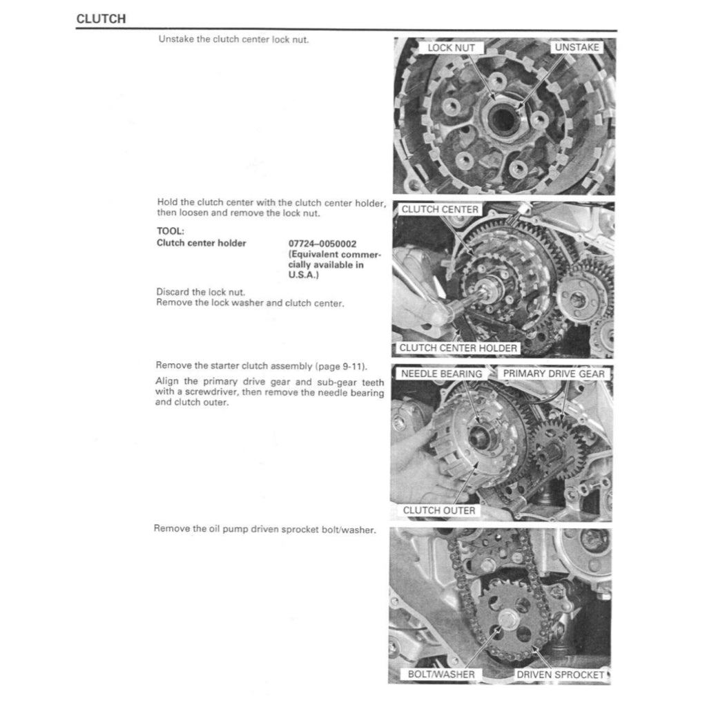 HONDA VFR800 VTEC INTERCEPTOR (2002-2013) SERVICE WORKSHOP MANUAL + OWNER'S MANUAL - Image 8