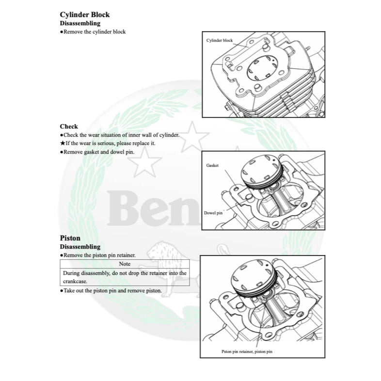 BENELLI TNT 135i (2017-2020) SERVICE WORKSHOP MANUAL + PARTS CATALOGUE + OWNER'S MANUAL - Image 7