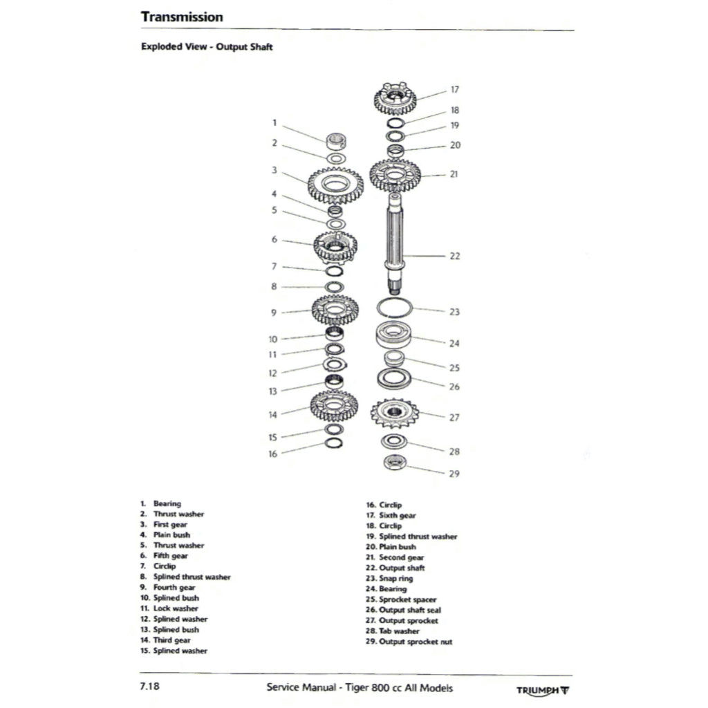 TRIUMPH TIGER 800XC/XCX/XRX (2015-2018) SERVICE WORKSHOP MANUAL + OWNER'S MANUAL - Image 10