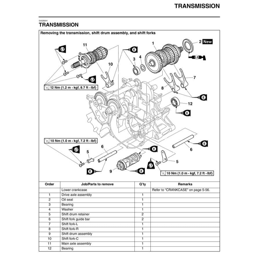 YAMAHA MT-09 MT09 (2014-2017) SERVICE WORKSHOP MANUAL + PARTS CATALOGUE + OWNER MANUAL - Image 9