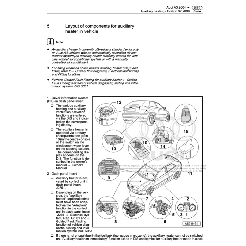 Audi A3 8P (2003-2012) SERVICE WORKSHOP MANUAL - Image 10