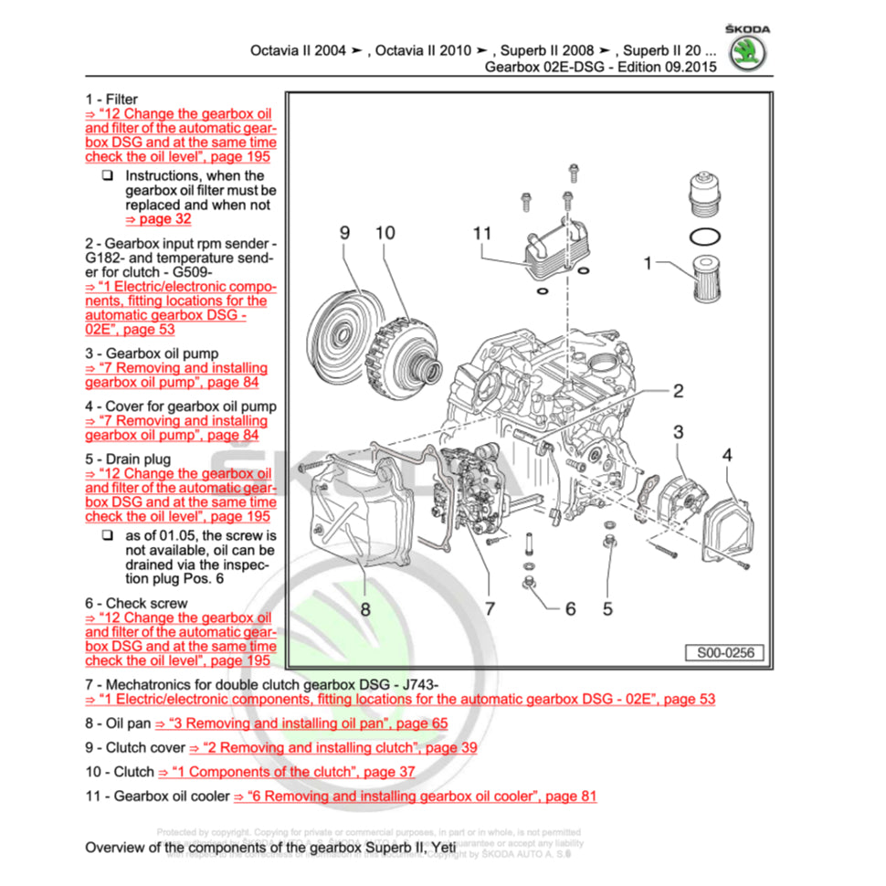 SKODA SUPERB B6 (2005-2014) SERVICE WORKSHOP MANUAL - Image 7