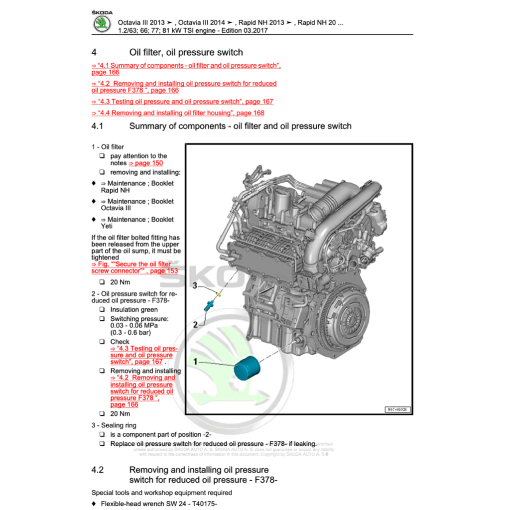 SKODA YETI 5L (2009-2017) SERVICE WORKSHOP MANUAL - Image 5