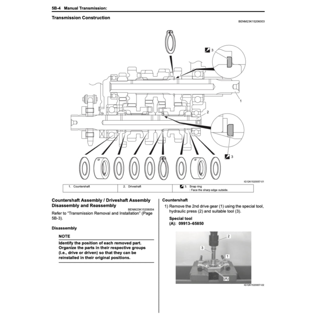 SUZUKI GSX-R125 (2020-2023) SERVICE WORKSHOP MANUAL + OWNER'S MANUAL - Image 6