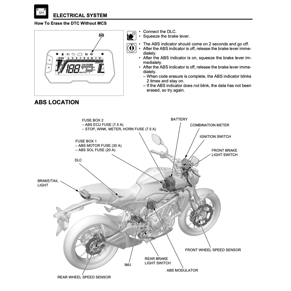 HONDA CBF300 / CB300R (2018+) SERVICE WORKSHOP MANUAL + PARTS CATALOGUE + OWNER'S MANUAL - Image 9