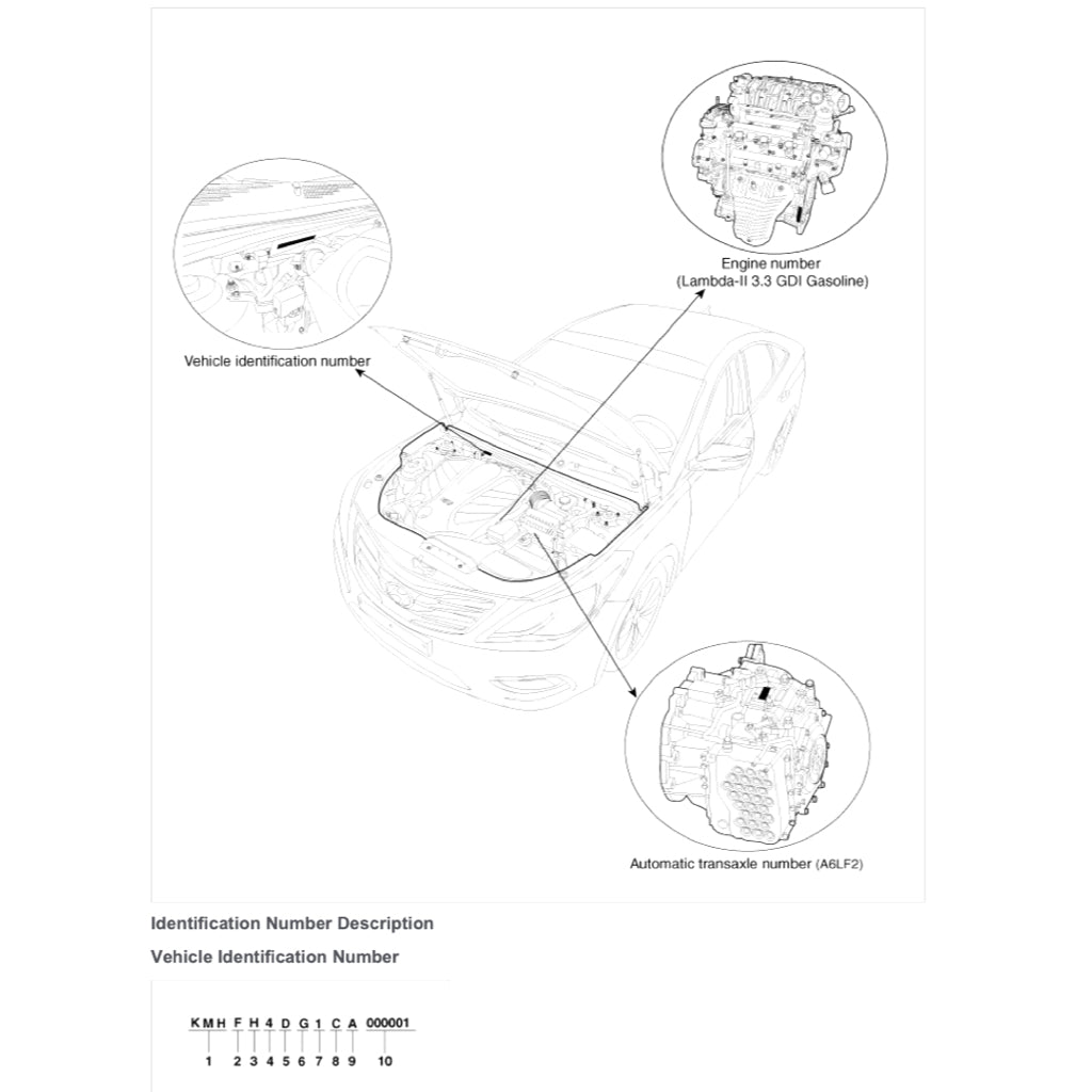 HYUNDAI GRANDEUR AZERA HG (2011-2017) SERVICE WORKSHOP MANUAL - Image 3