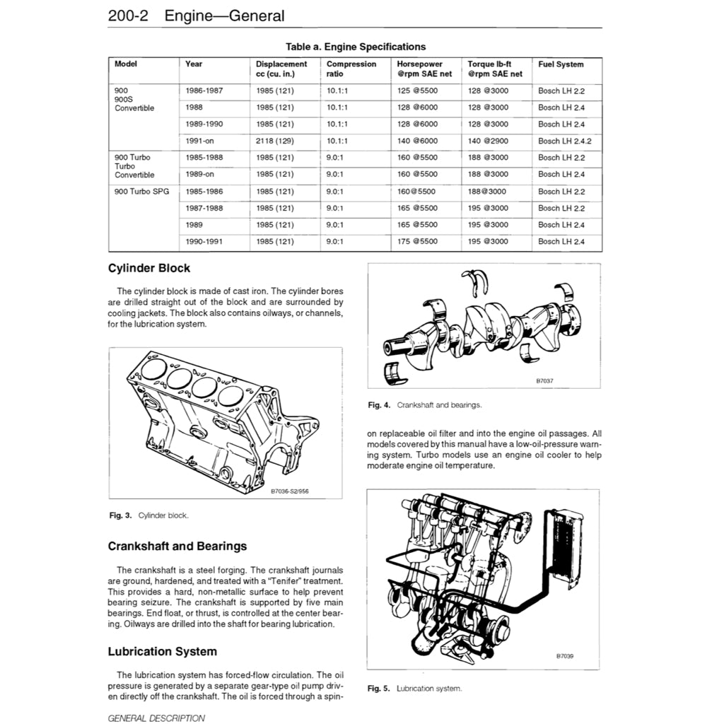 SAAB 900 16V (1985-1994) SERVICE WORKSHOP MANUAL - Image 4