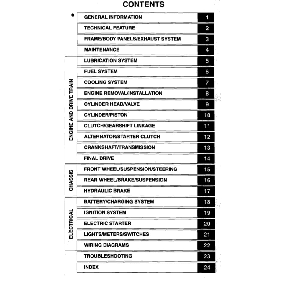 HONDA SHADOW VT750C2 / RS (2007-2014) SERVICE WORKSHOP MANUAL + OWNER'S MANUAL - Image 3