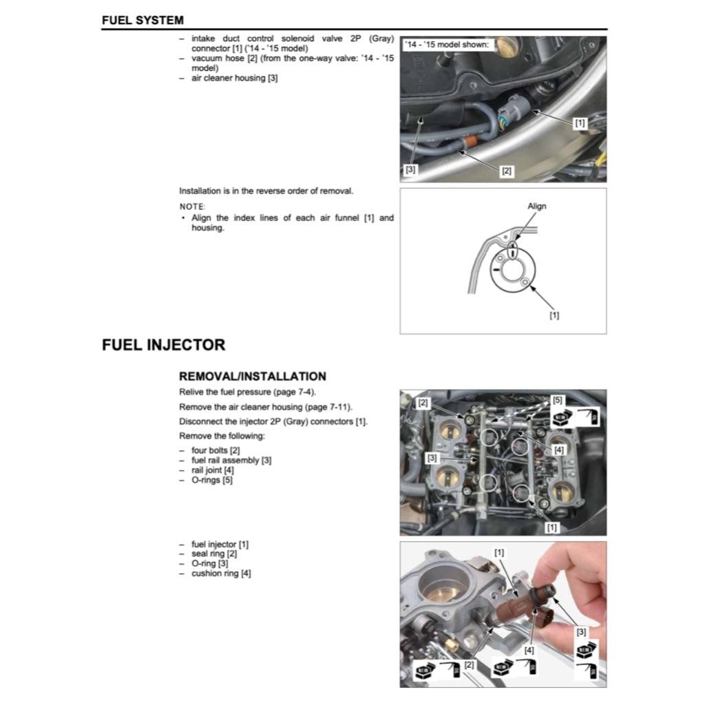 HONDAVFR800 F INTERCEPTOR (2014-2022) SERVICE WORKSHOP MANUAL + OWNER'S MANUAL - Image 10