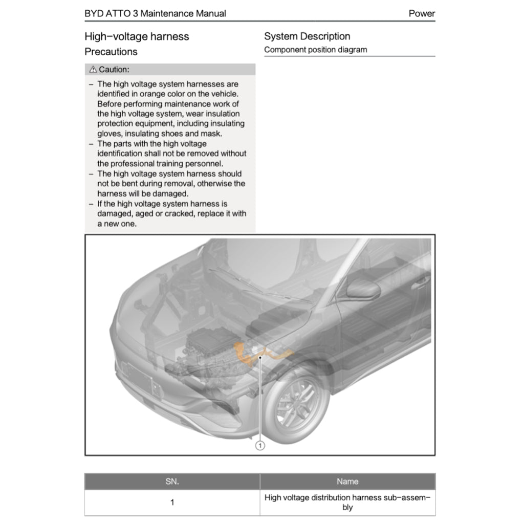 BYD ATTO 3 ATTO3 (2022+) SERVICE WORKSHOP MANUAL - Image 9