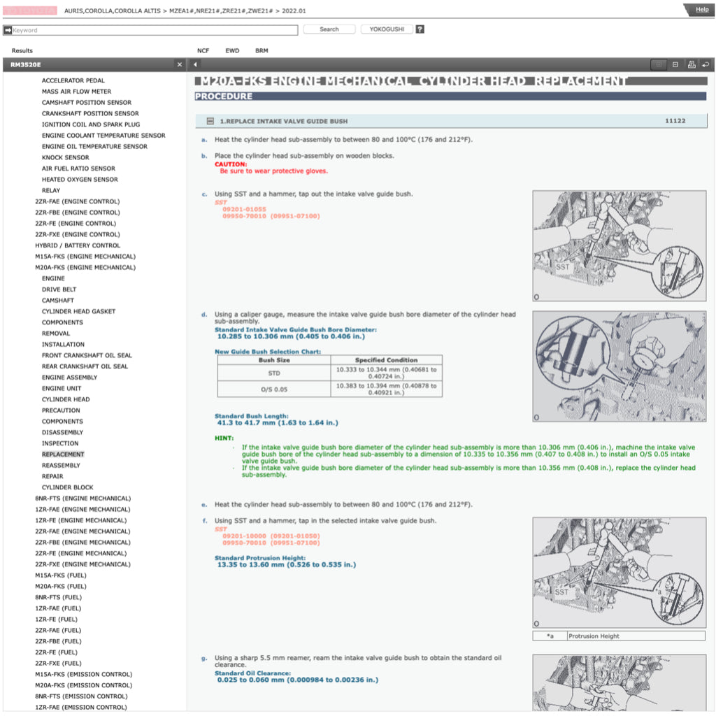 TOYOTA COROLLA ALTIS E210 (2018+) SERVICE WORKSHOP MANUAL - Image 6