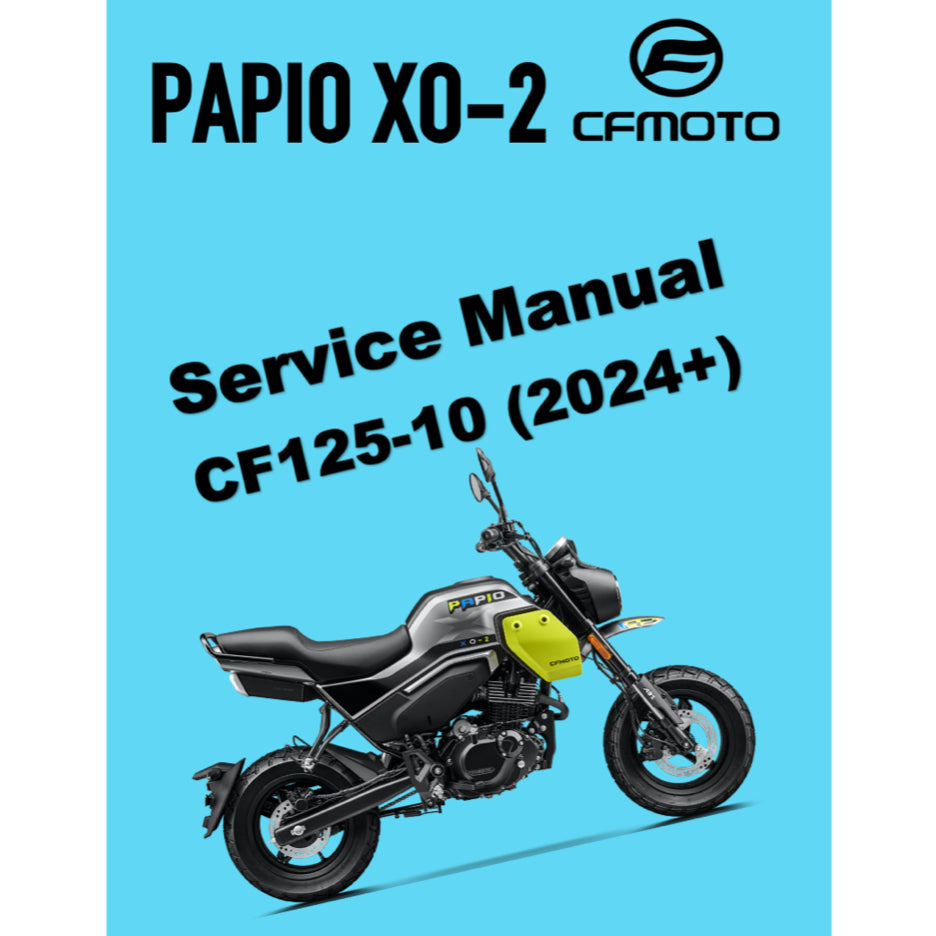 CFMOTO PAPIO XO-2 TRAIL (2024+) SERVICE WORKSHOP MANUAL + OWNER'S MANUAL - Image 2