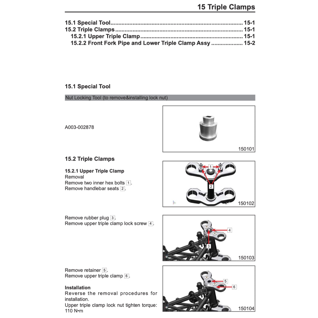 CFMOTO 150NK CF150-3A (2019-2023) SERVICE WORKSHOP MANUAL + PARTS CATALOGUE - Image 9