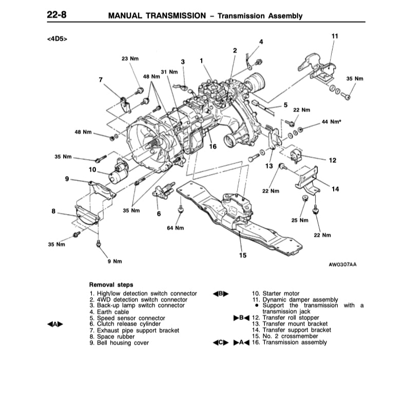 MITSUBISHI PAJERO SPORT (1996-2008) SERVICE WORKSHOP MANUAL - Image 8
