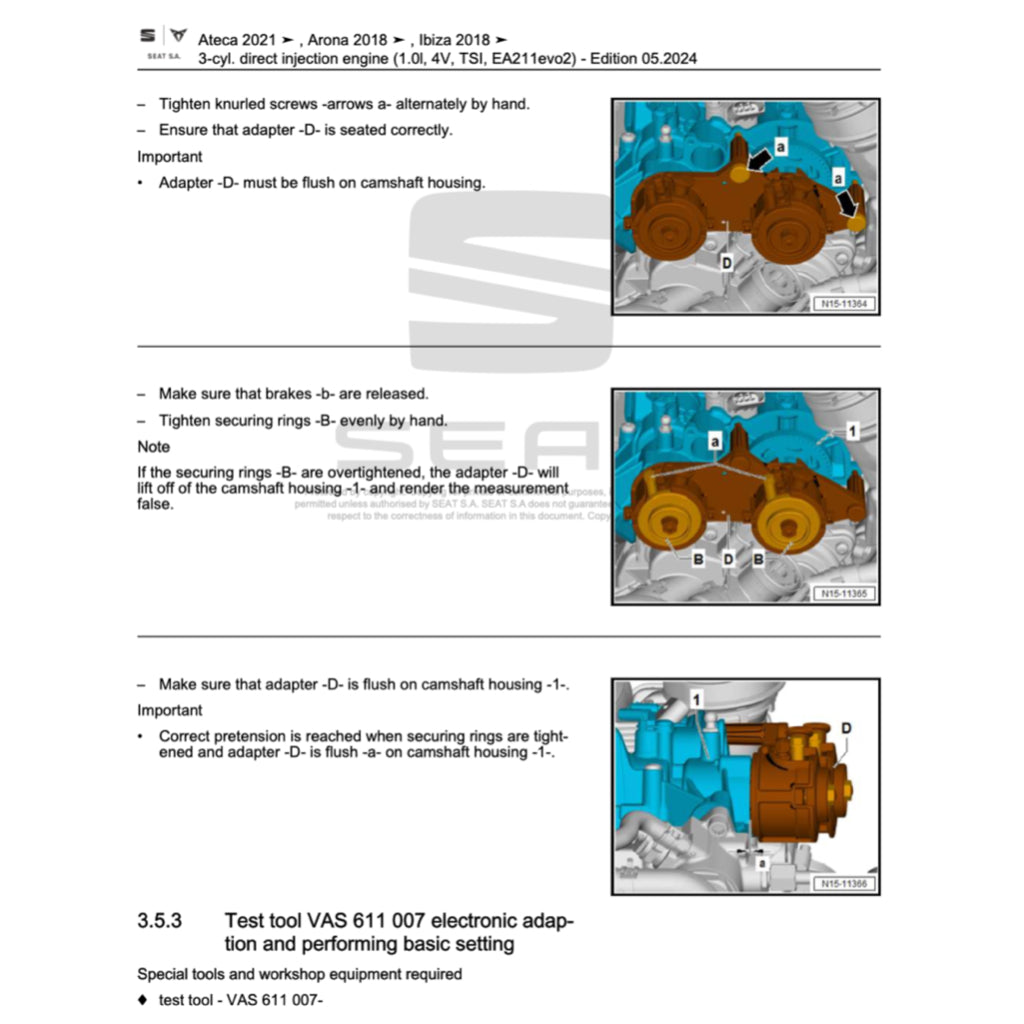 SEAT LEON 5F (2012-2020) SERVICE WORKSHOP MANUAL - Image 7