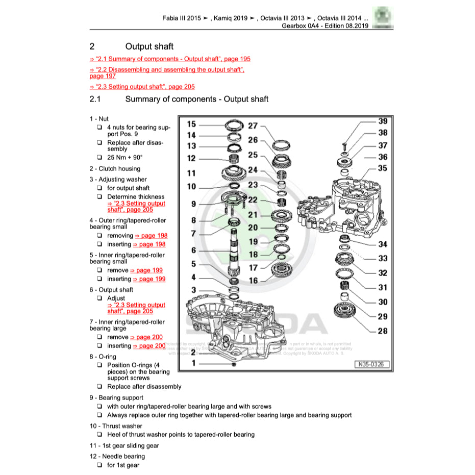 SKODA KAMIQ NW5 (2019+) SERVICE WORKSHOP MANUAL - Image 7