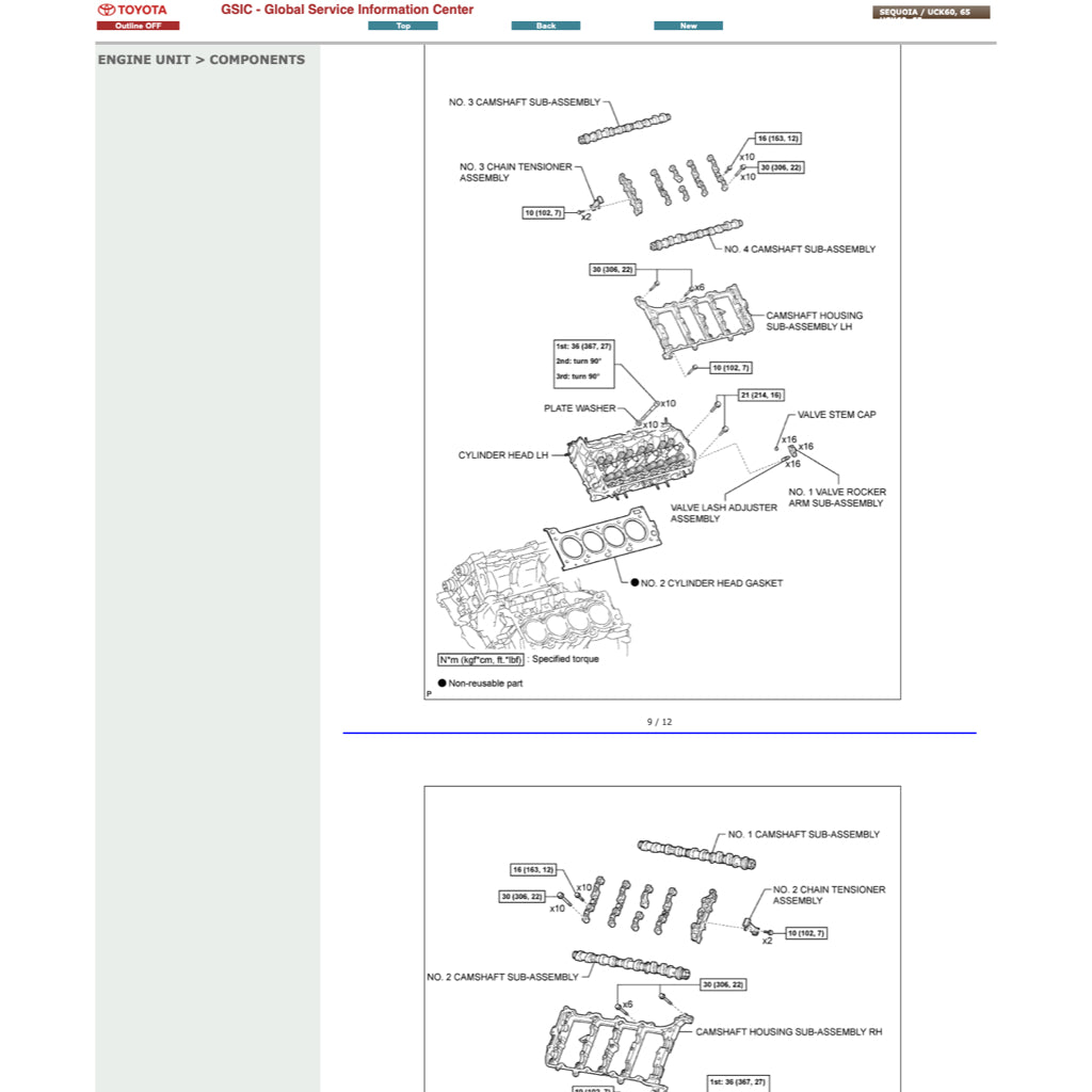 TOYOTA SEQUOIA UCK60/65 (2008-2022) ONLINE SERVICE WORKSHOP MANUAL - Image 6