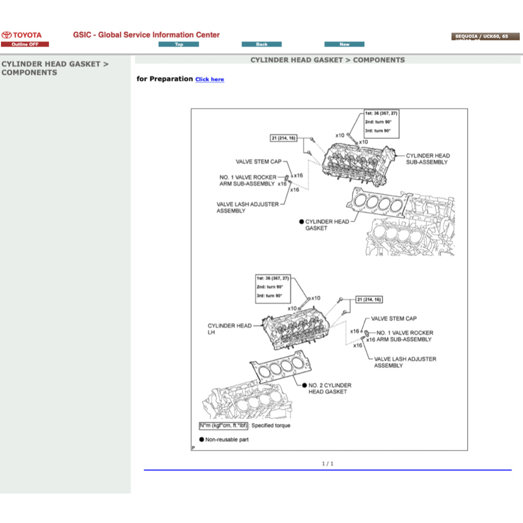 TOYOTA SEQUOIA UCK60/65 (2008-2022) ONLINE SERVICE WORKSHOP MANUAL - Image 4