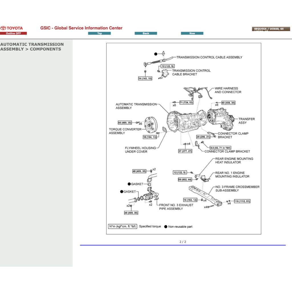 TOYOTA SEQUOIA UCK60/65 (2008-2022) ONLINE SERVICE WORKSHOP MANUAL - Image 8