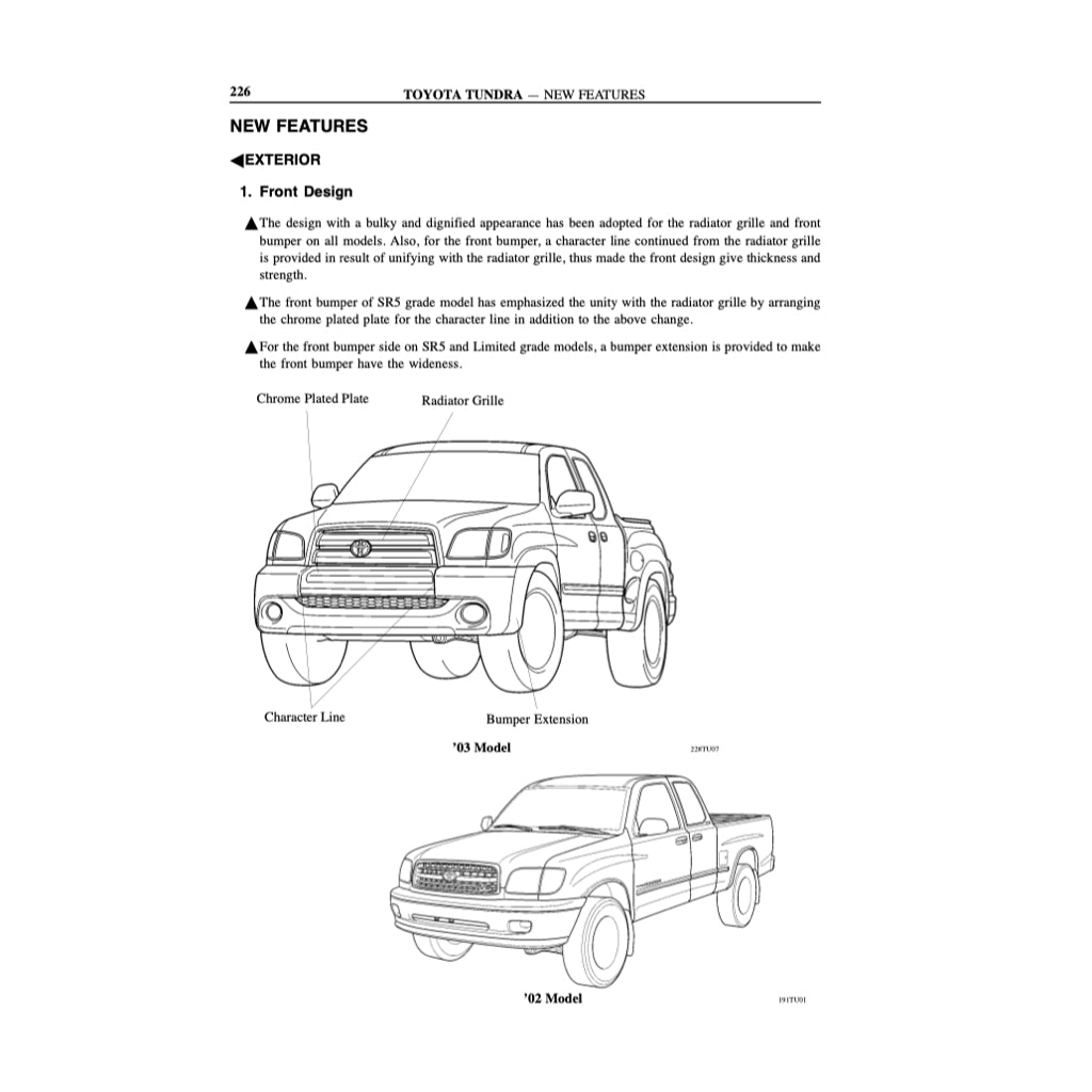 TOYOTA TUNDRA VCK30/40 (2000-2004) SERVICE WORKSHOP MANUAL - Image 3