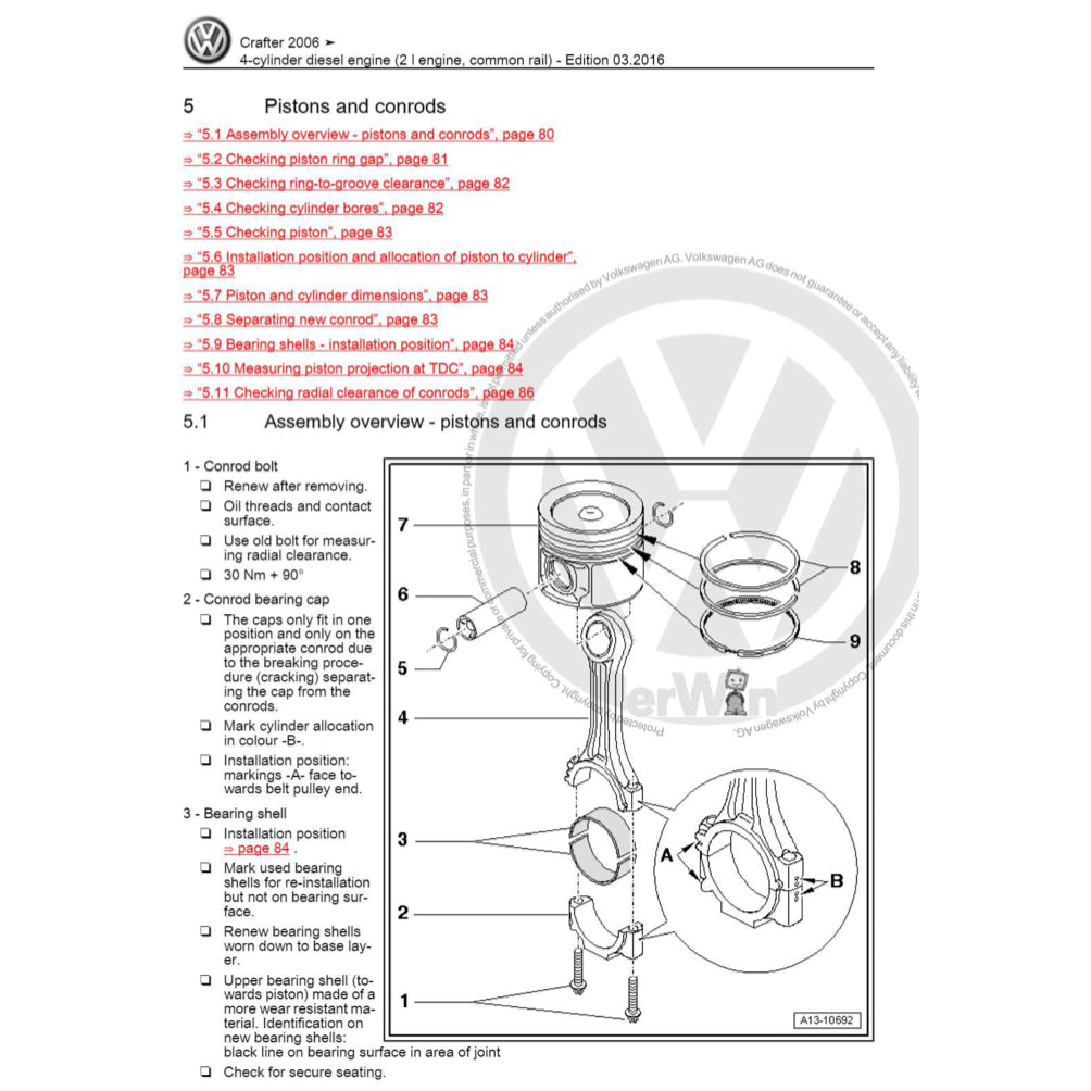 VW CRAFTER 2E/2F (2006-2017) SERVICE WORKSHOP MANUAL - Image 4