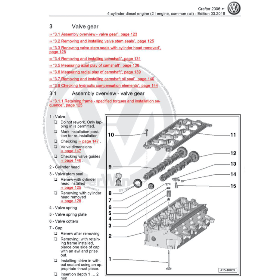 VW CRAFTER 2E/2F (2006-2017) SERVICE WORKSHOP MANUAL - Image 5