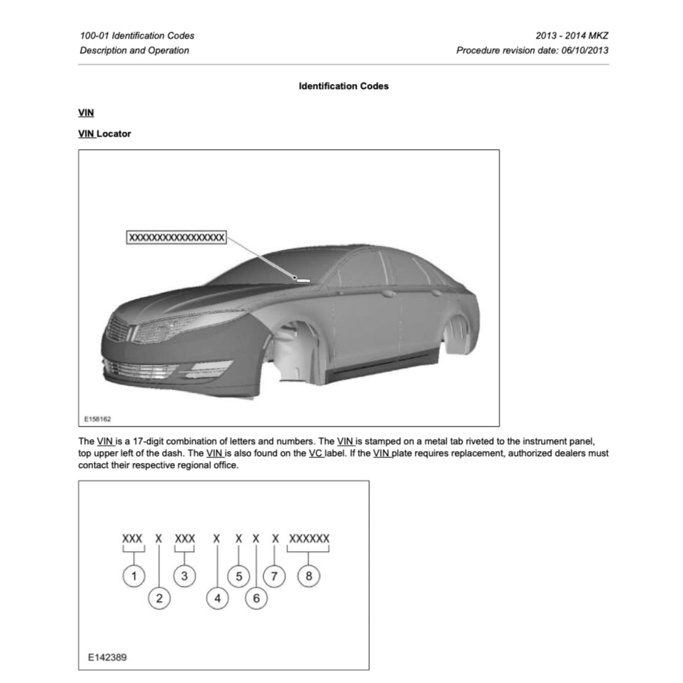 LINCOLN MKZ (2013-2016) SERVICE WORKSHOP MANUAL - Image 3