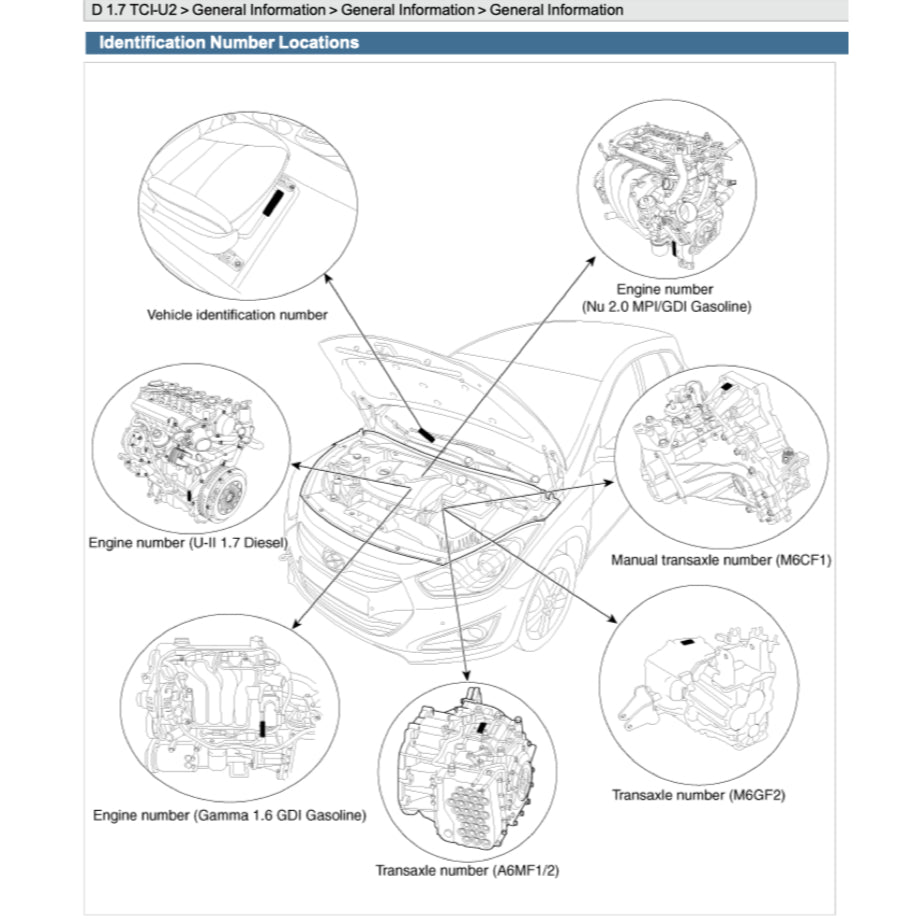 HYUNDAI i40 VF (2011-2019) SERVICE WORKSHOP MANUAL - Image 3