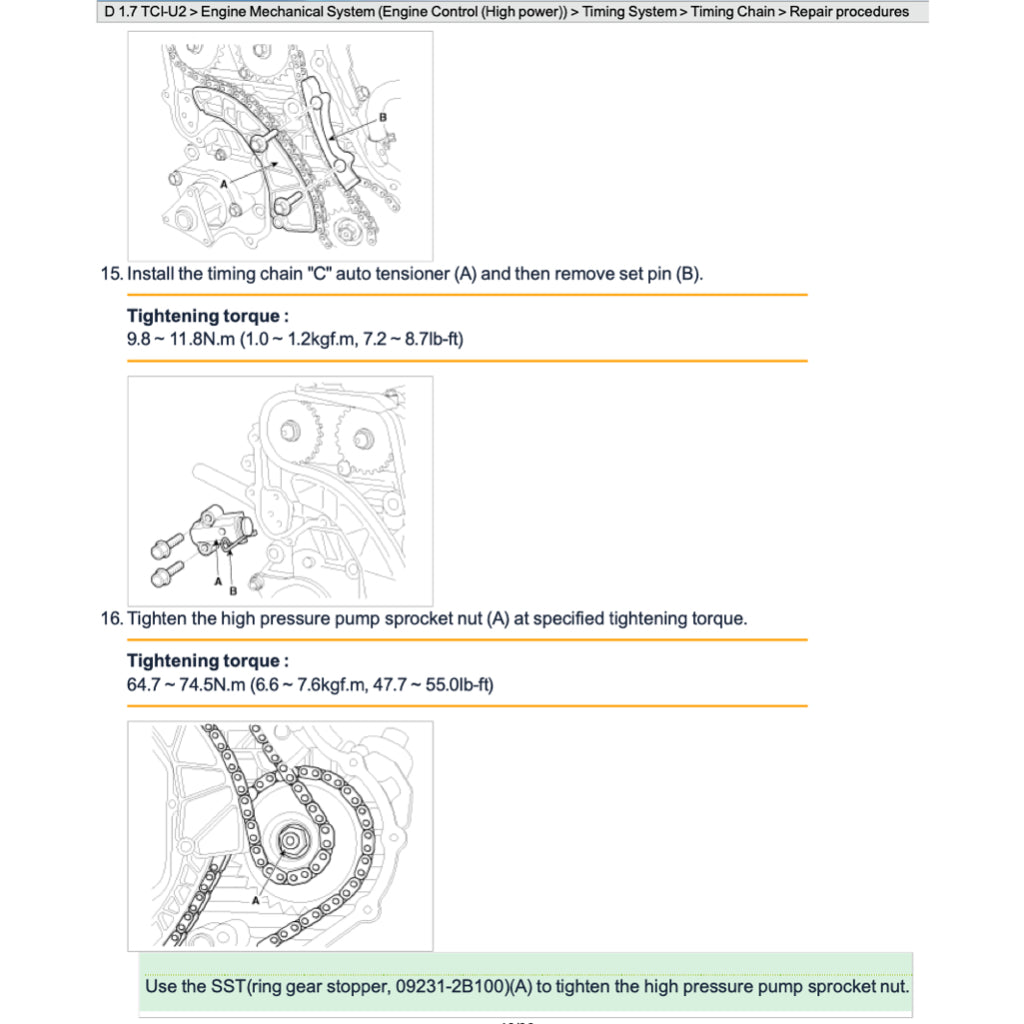 HYUNDAI i40 VF (2011-2019) SERVICE WORKSHOP MANUAL - Image 6
