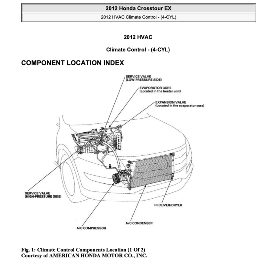 HONDA CROSSTOUR TF1/2 (2010-2015) SERVICE WORKSHOP MANUAL - Image 8