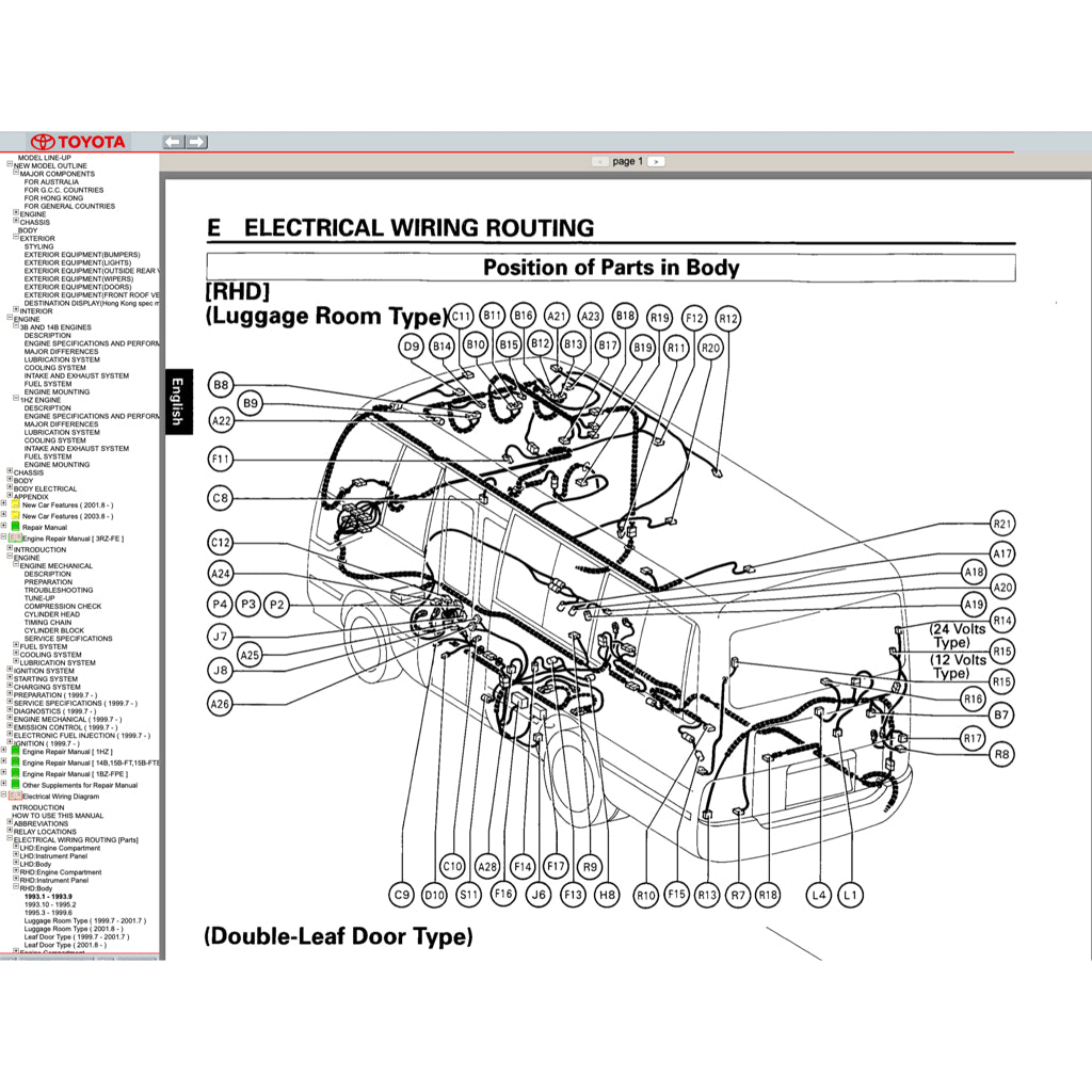 TOYOTA COASTER (1993-2016) SERVICE WORKSHOP MANUAL - Image 8