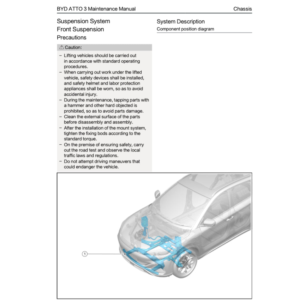 BYD ATTO 3 ATTO3 (2022+) SERVICE WORKSHOP MANUAL - Image 10