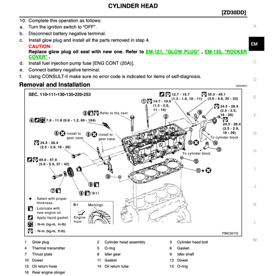 NISSAN URVAN E25 (2001-2012) SERVICE WORKSHOP MANUAL - Image 6