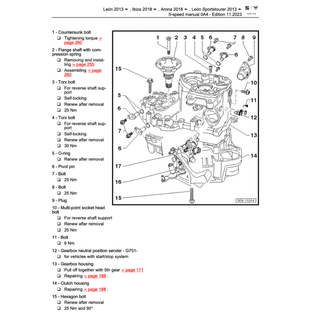 SEAT ARONA KJ7 (2017+) SERVICE WORKSHOP MANUAL - Image 9