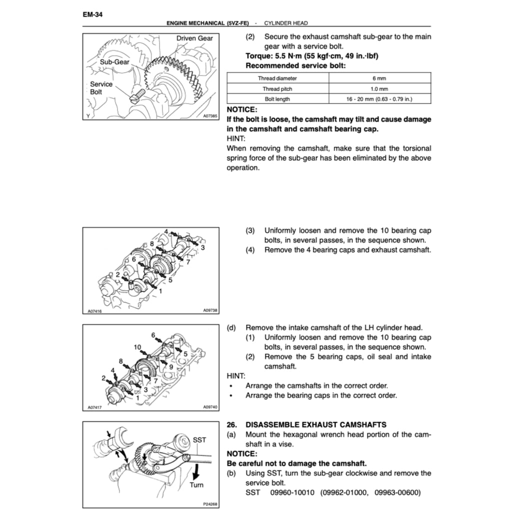 TOYOTA 4RUNNER N180 (1996-2002) SERVICE WORKSHOP MANUAL - Image 4