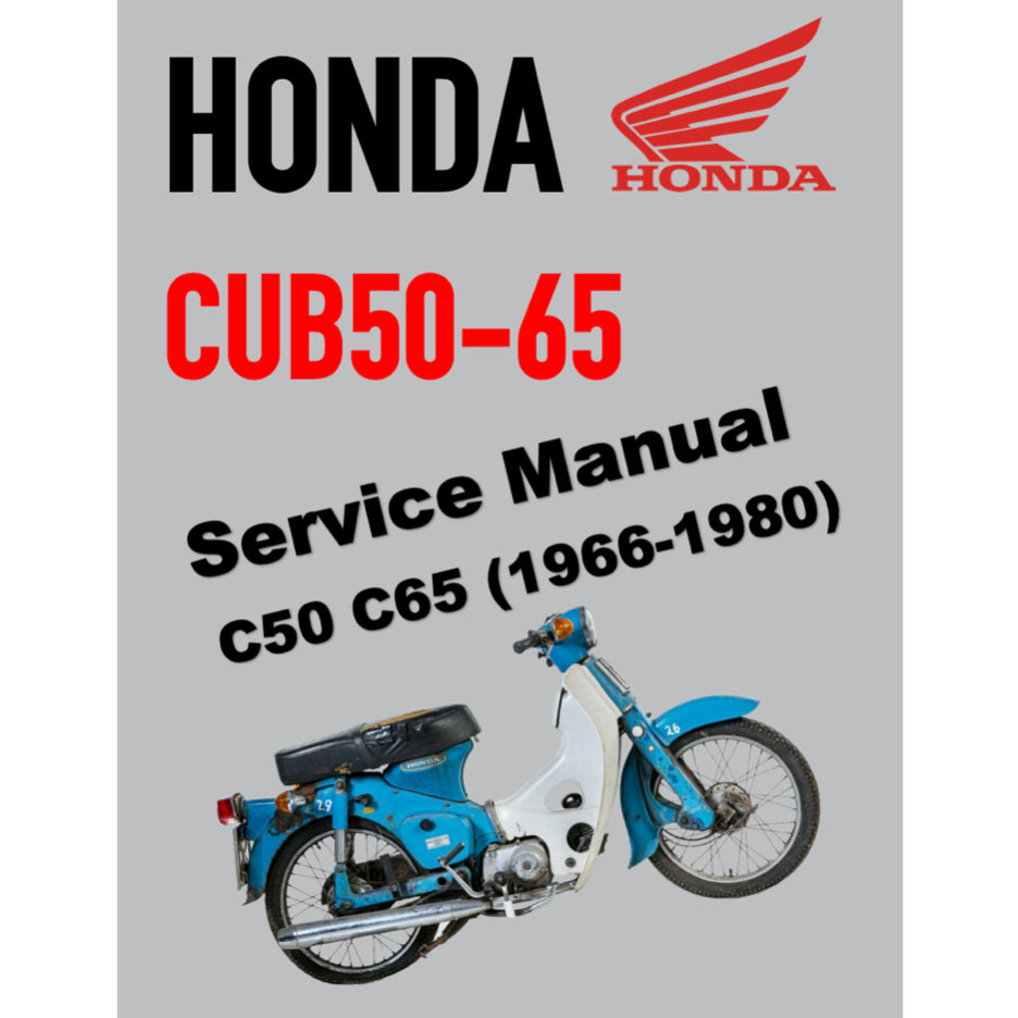 HONDA CUB50-65 C50 C65 (1966-1980) SERVICE WORKSHOP MANUAL + PARTS CATALOGUE + OWNER'S MANUAL - Image 2