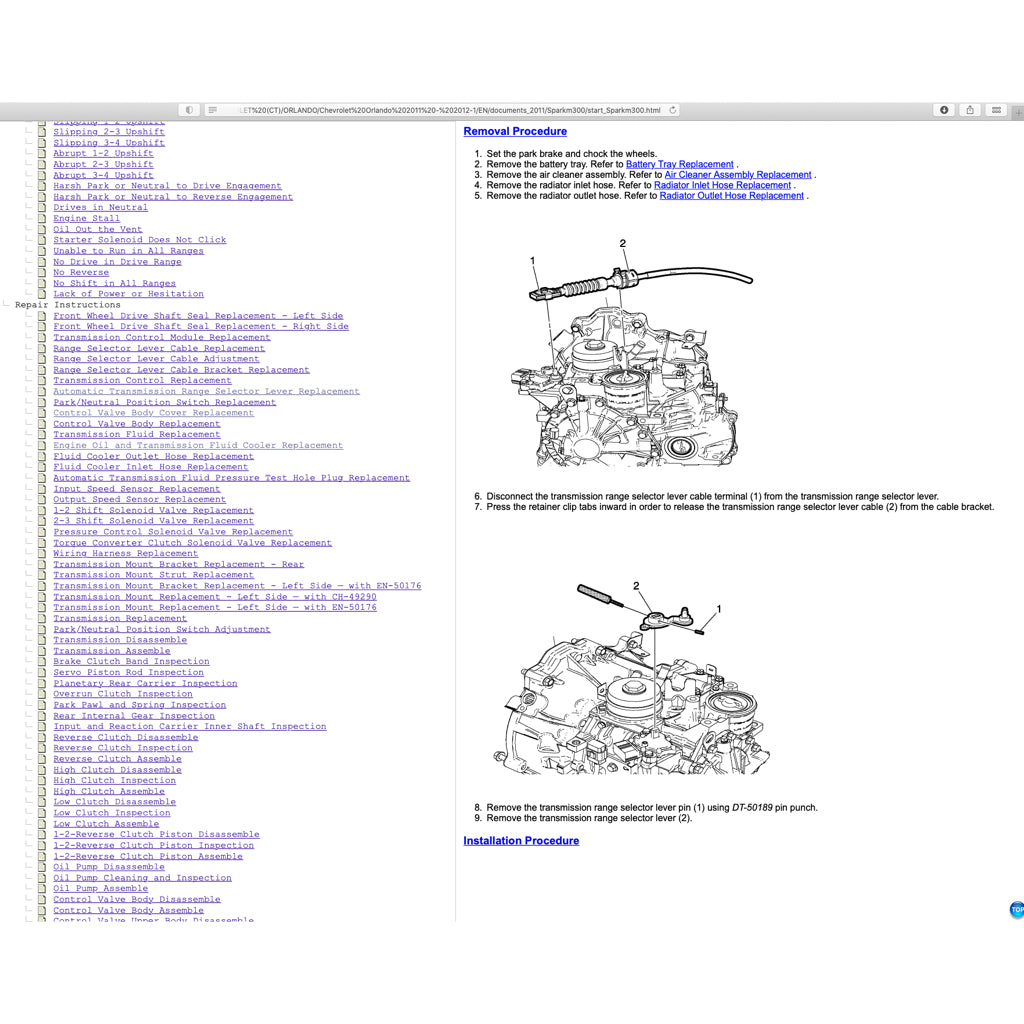 CHEVROLET SPARK M300 (2009-2014) SERVICE WORKSHOP MANUAL - Image 9