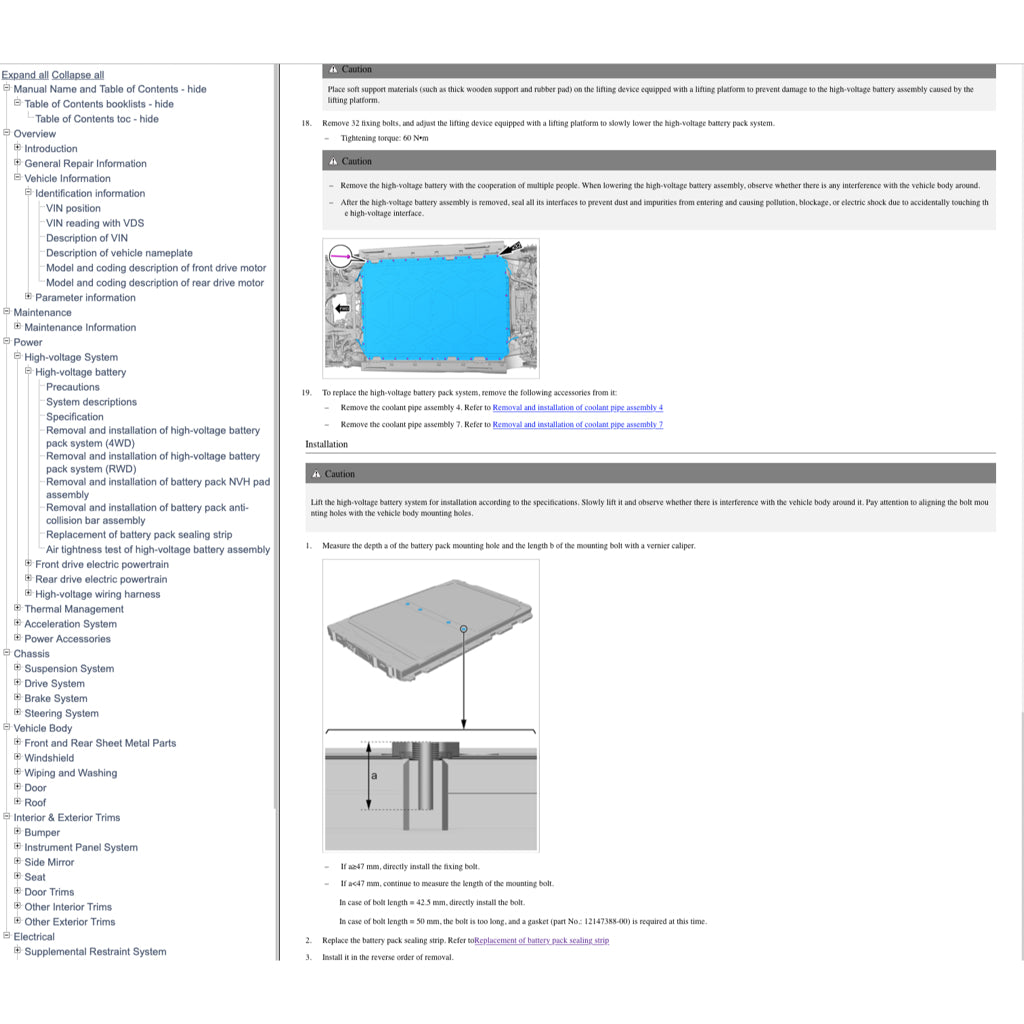 BYD SEAL EV (2022+) SERVICE WORKSHOP MANUAL - Image 5